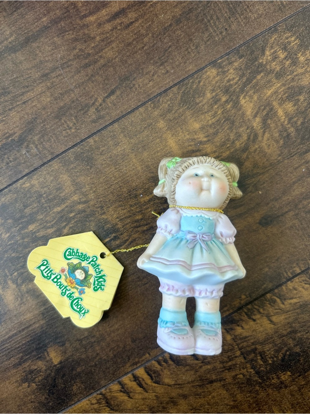 Cabbage Patch Kids Pastel Girl Doll Ornament - Pink & Blue